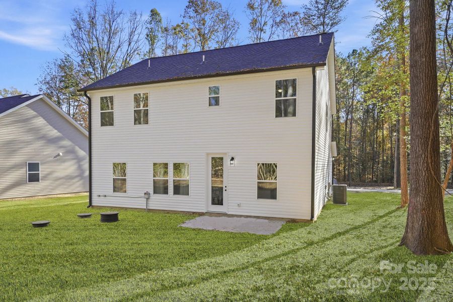 Backyard where acreage awaits!