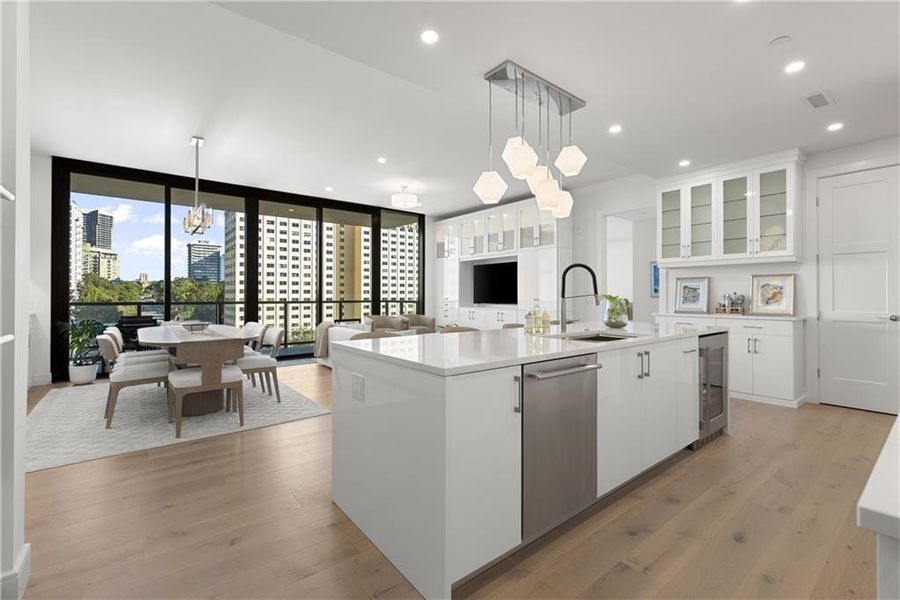 Furnished interior view inside a new home in The Dillon Buckhead, Atlanta (Image 52).