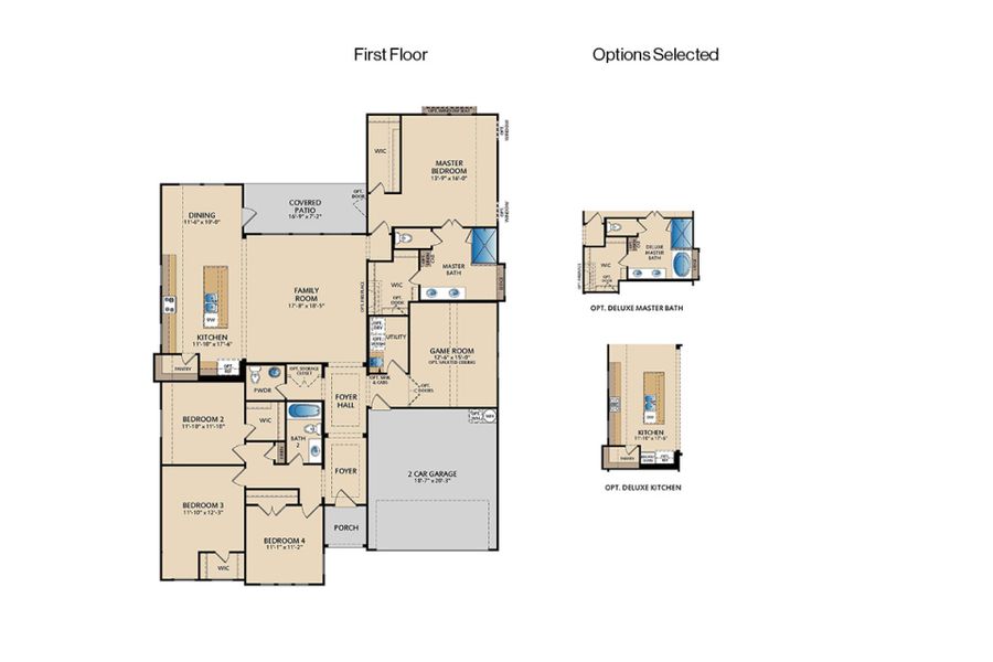 2D floor plan layout of this home in Clearview Ranch, Royse City, TX (Image 1). 2D floor plan layout of this home in Clearview Ranch, Royse City, TX (Image 1).