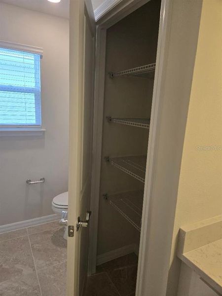 Primary Bath Linen Closet