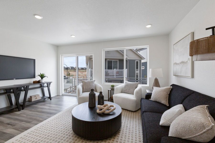 Furnished interior view inside a new home in Banning Lewis Ranch - New Homes Colorado Springs, Colorado Springs (Image 8).