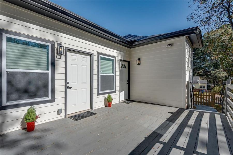 Exterior details and patio area of a home in , Atlanta (Image 3). Exterior details and patio area of a home in , Atlanta (Image 3).