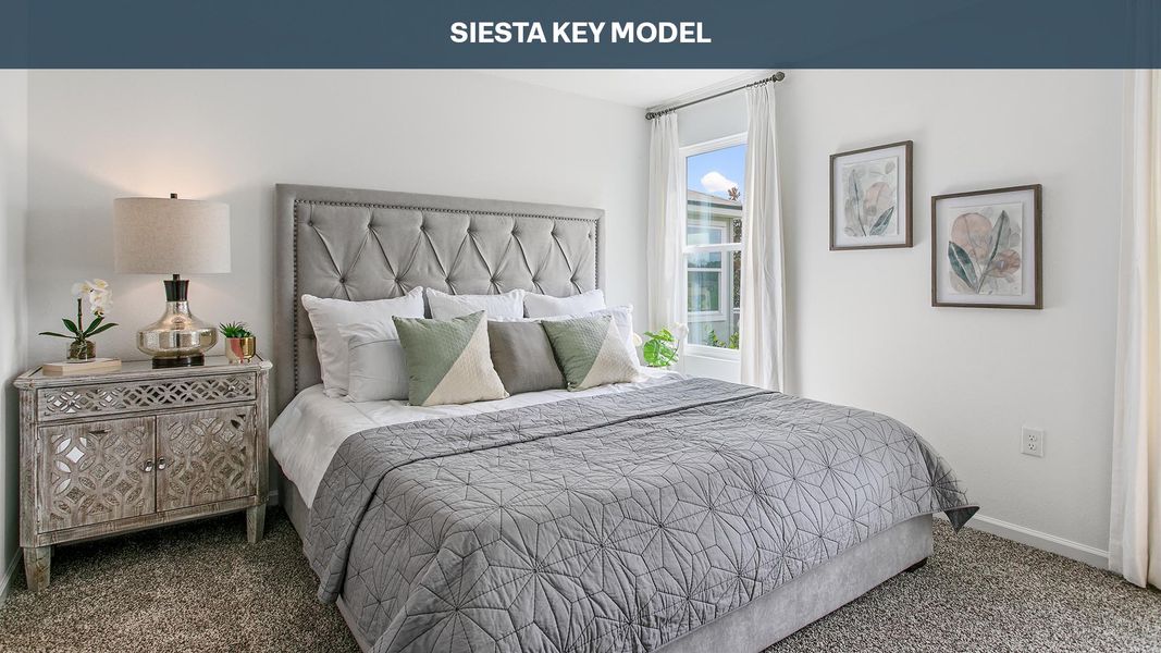 Representative furnished interior of a home built from the Siesta Key by D.R. Horton in Sawmill Branch Express, Palm Coast (Image 12).