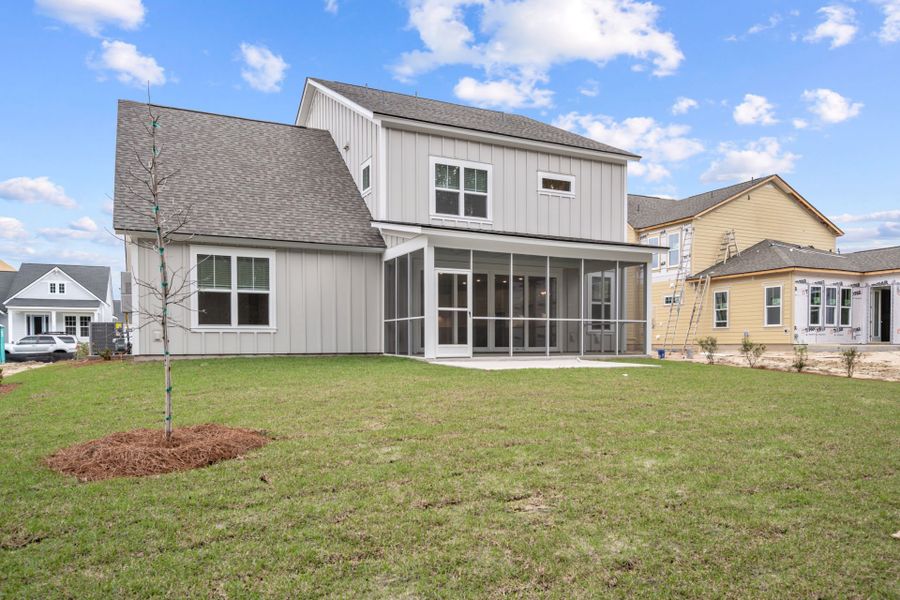 Exterior details and patio area of a home in Nexton, Summerville (Image 27).