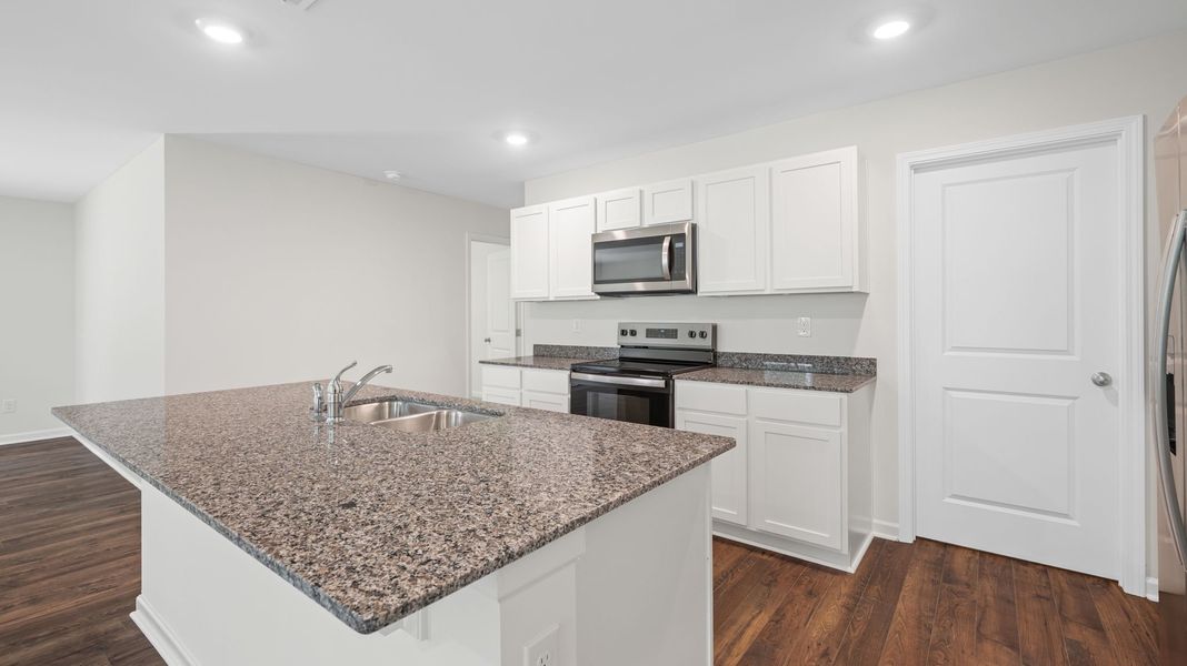Furnished interior view inside a new home in Evergreen Landing, Rossville (Image 8). Furnished interior view inside a new home in Evergreen Landing, Rossville (Image 8).
