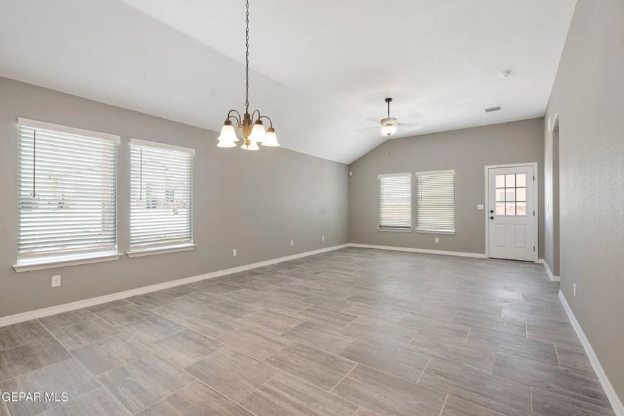 Representative unfurnished interior of a home built from the Adam 1600SF by Saratoga Homes in Crossland, El Paso (Image 10).