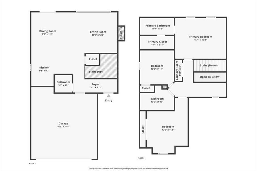 2D floor plan layout of this home in , Franklin Springs, GA (Image 7).