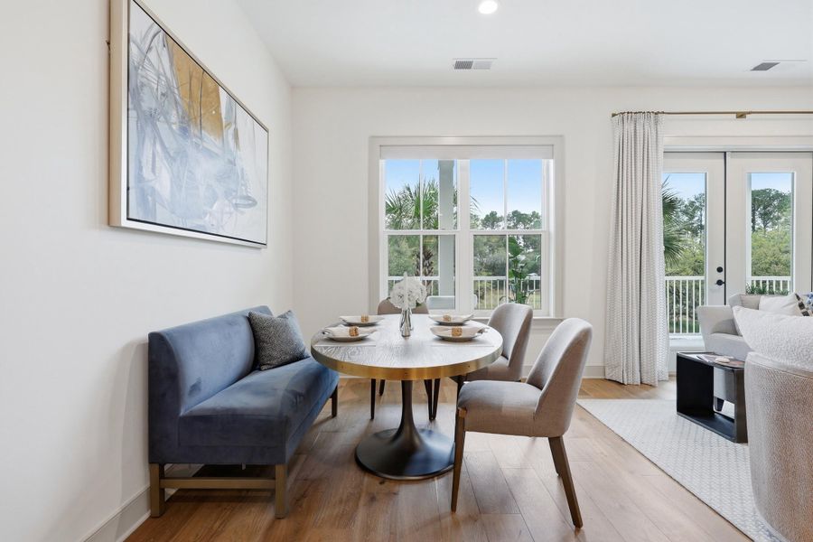 Furnished interior view inside a new home in , Charleston (Image 19).