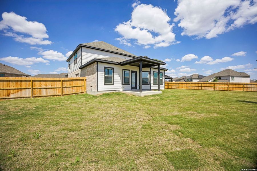 Exterior details and patio area of a home in Kallison Ranch, San Antonio (Image 22).