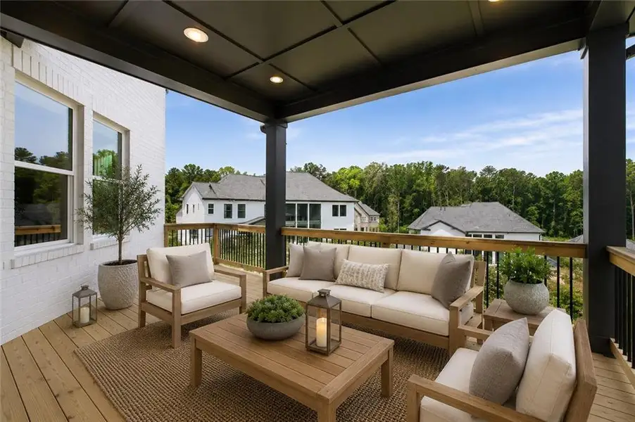 Exterior details and patio area of a home in , Alpharetta (Image 24).