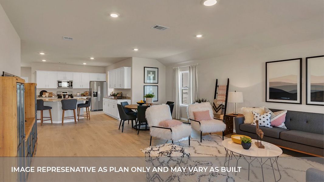 Furnished interior view inside a new home in Bar W Ranch, Leander (Image 14).