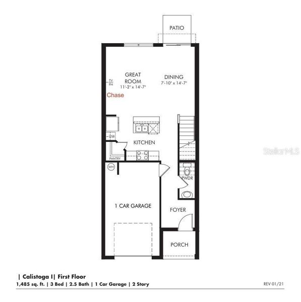 2D floor plan layout of this home in The Reserve at Hammock Oaks Townes, Lady Lake, FL (Image 2). 2D floor plan layout of this home in The Reserve at Hammock Oaks Townes, Lady Lake, FL (Image 2).