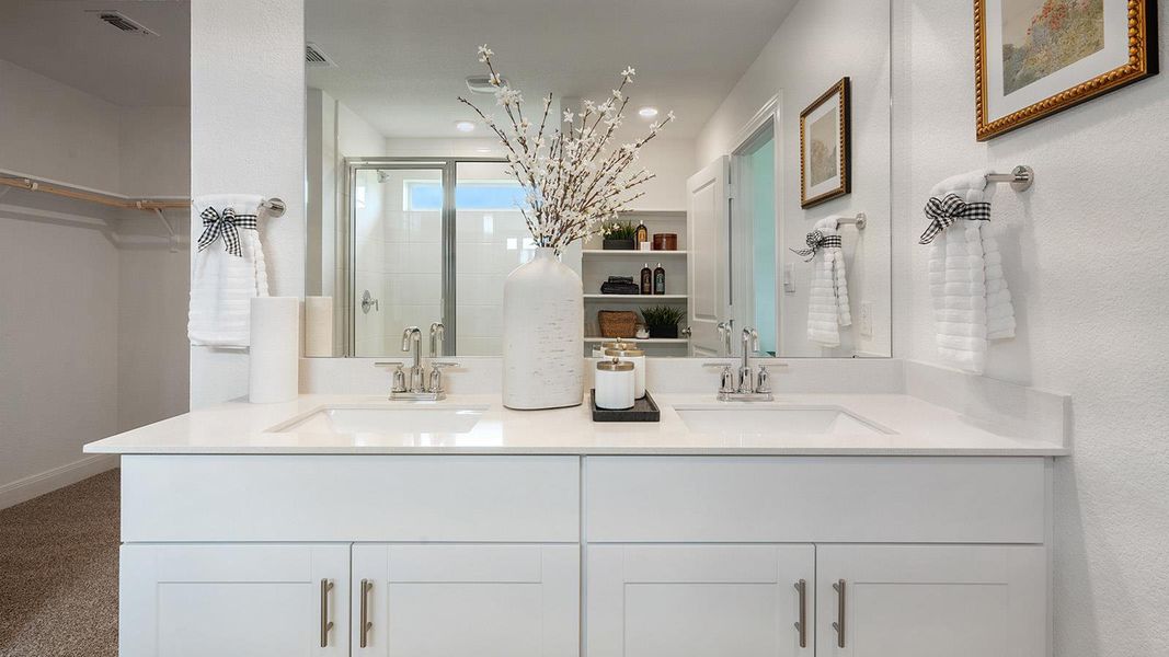 Furnished interior view inside a new home in Railhead, Cedar Creek (Image 26).