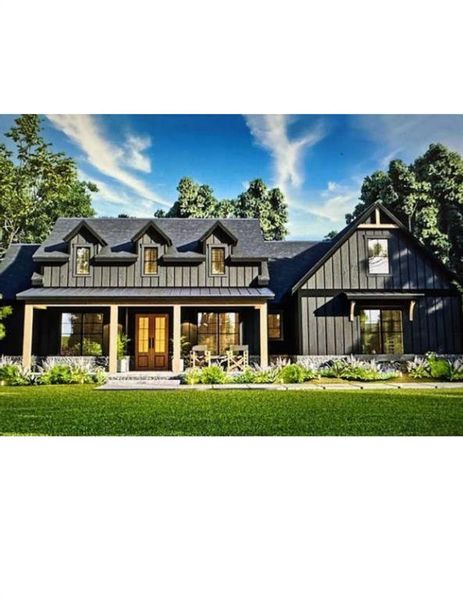 Front exterior of a new home in , Perrin, TX, highlighting curb appeal (Image 1).