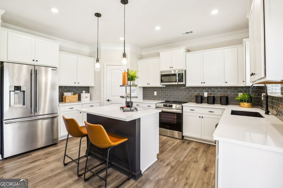 Furnished interior view inside a new home in Maddox Station, Eatonton (Image 9).