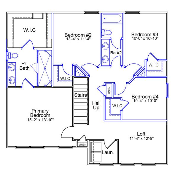 2D floor plan layout of this home in Cottages at Lake Emory, Inman, SC (Image 4). 2D floor plan layout of this home in Cottages at Lake Emory, Inman, SC (Image 4).