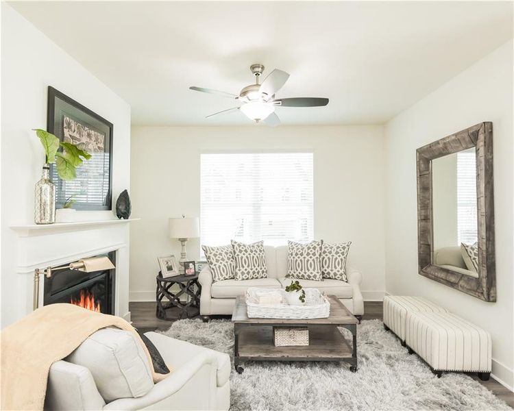 Furnished interior view inside a new home in Tribute, Hoschton (Image 7).