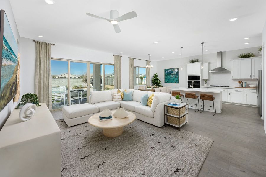 Representative furnished interior of a home built from the Lagoon by Mattamy Homes in Tyler Ranch, Buckeye (Image 9).