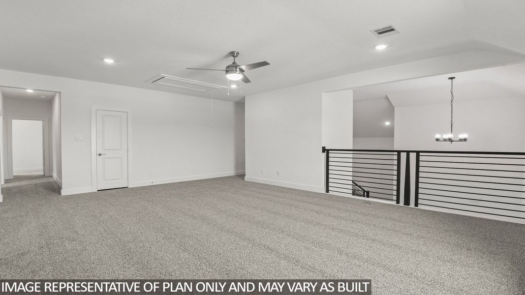 Representative unfurnished interior of a home built from the E60E by D.R. Horton in Riverside Estates, Mont Belvieu (Image 16).