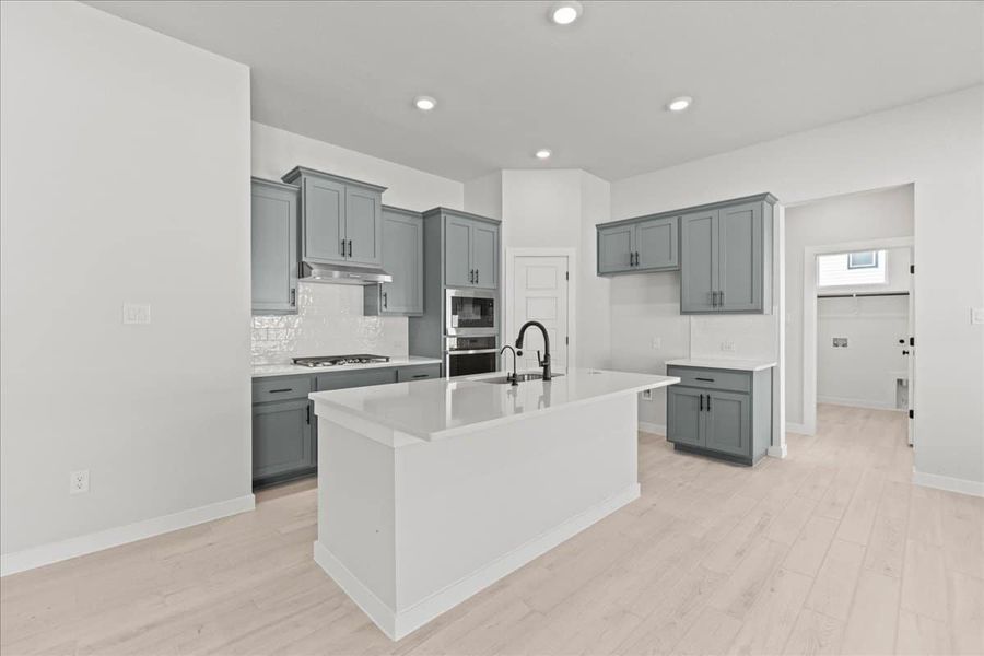 Furnished interior view inside a new home in Trace, San Marcos (Image 8).