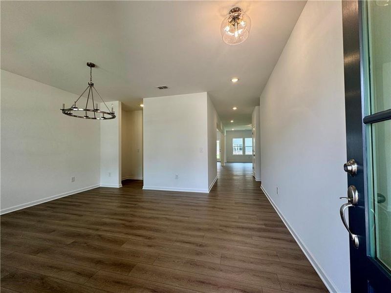 Spacious, unfurnished interior of a new home in Eastlyn Crossing - Single Family, Flowery Branch (Image 34). Spacious, unfurnished interior of a new home in Eastlyn Crossing - Single Family, Flowery Branch (Image 34).