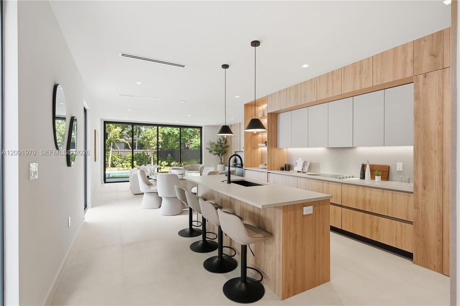 Furnished interior view inside a new home in , Miami (Image 36).