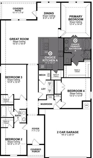 Beazer Homes Wildcat Teton plan