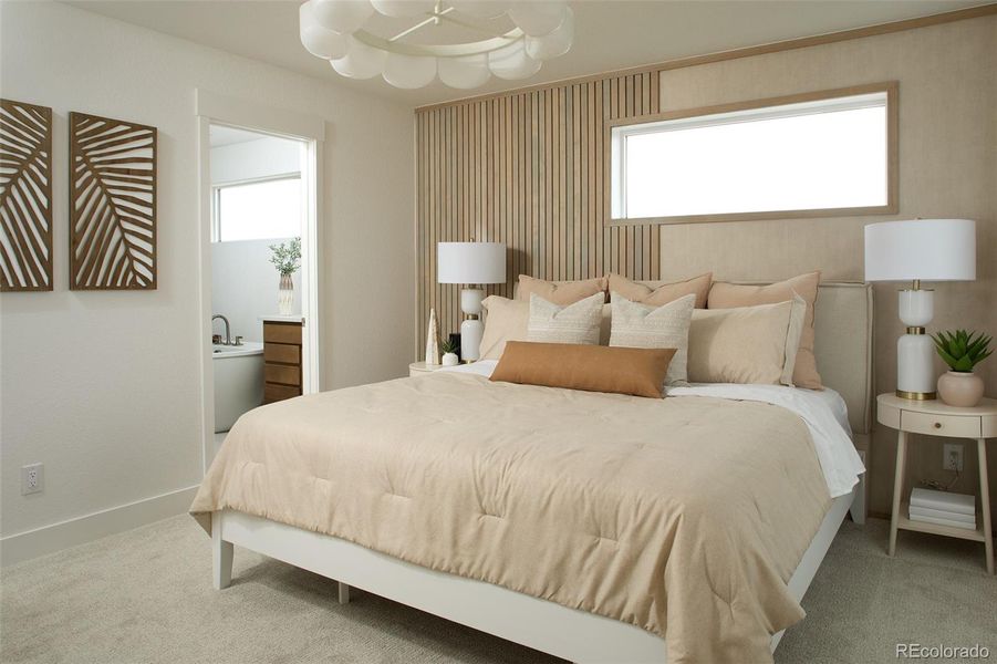 Furnished interior view inside a new home in Ascent at Inverness, Englewood (Image 13).