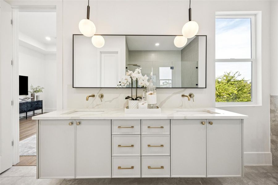 Furnished interior view inside a new home in , Houston (Image 11). Furnished interior view inside a new home in , Houston (Image 11).