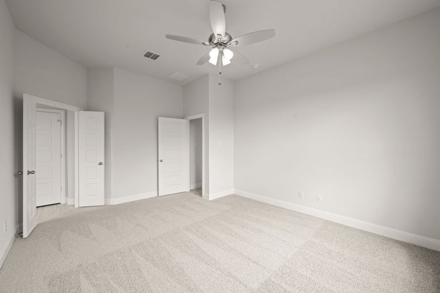 Representative exterior photo of a completed home built from the Balmoral by Impression Homes in Timberbrook, Justin, TX (Image 13).