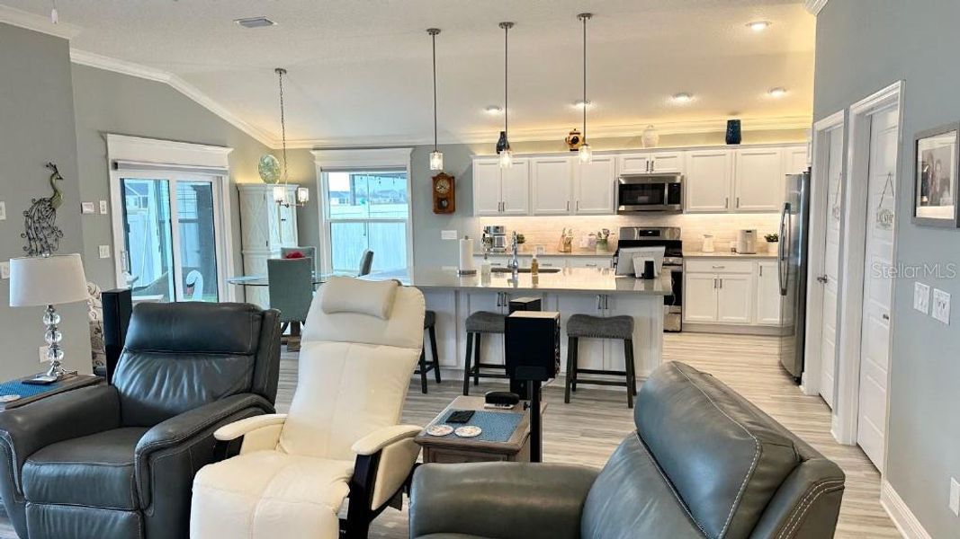 Furnished interior view inside a new home in , Okahumpka (Image 4). Furnished interior view inside a new home in , Okahumpka (Image 4).