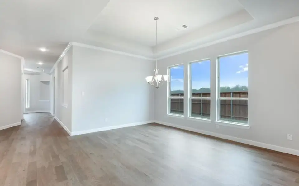 Representative unfurnished interior of a home built from the Santa Barbara by CastleRock Communities in Lakesong, Grand Prairie (Image 12).