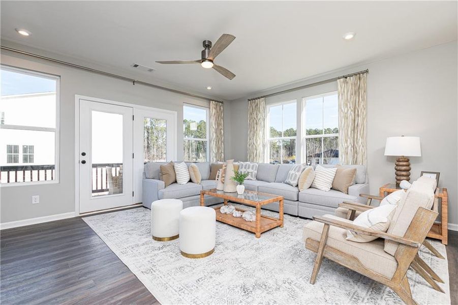 Furnished interior view inside a new home in , Powder Springs (Image 12).