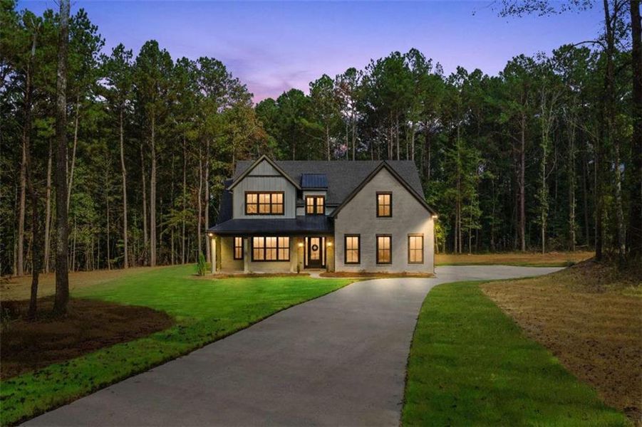Front exterior of a new home in , Jenkinsburg, GA, highlighting curb appeal (Image 34).