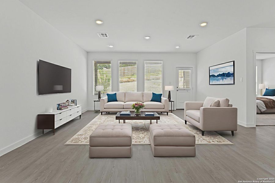 Furnished interior view inside a new home in Waterwheel: Coastline Collection, San Antonio (Image 7).
