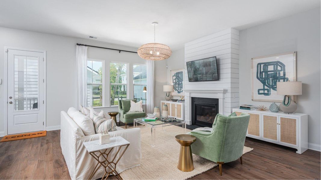 Furnished interior view inside a new home in , Summerville (Image 9).