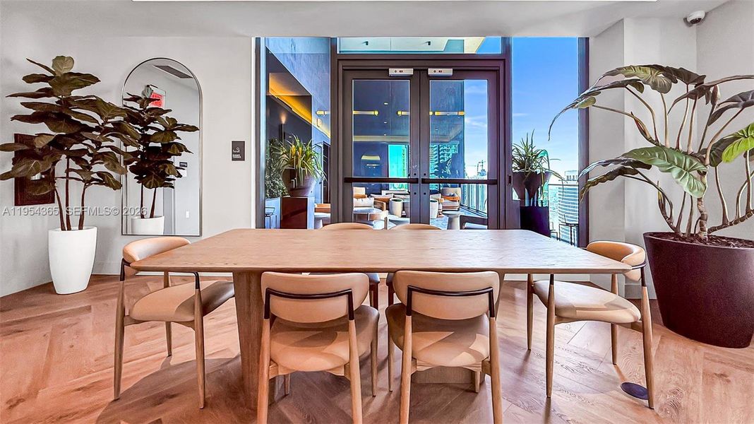 Kitchen-dining for residents