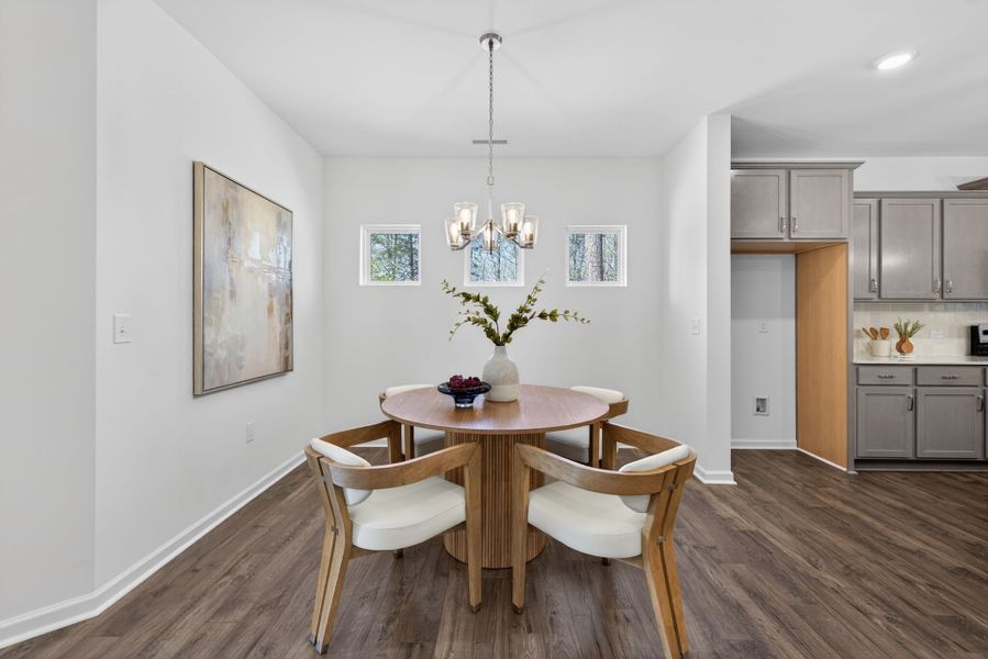 Furnished interior view inside a new home in Lake Royale, Louisburg (Image 9).