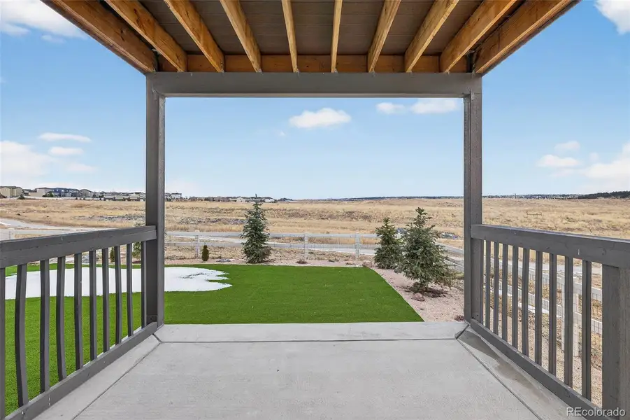 Exterior details and patio area of a home in Anthology North, Parker (Image 3).