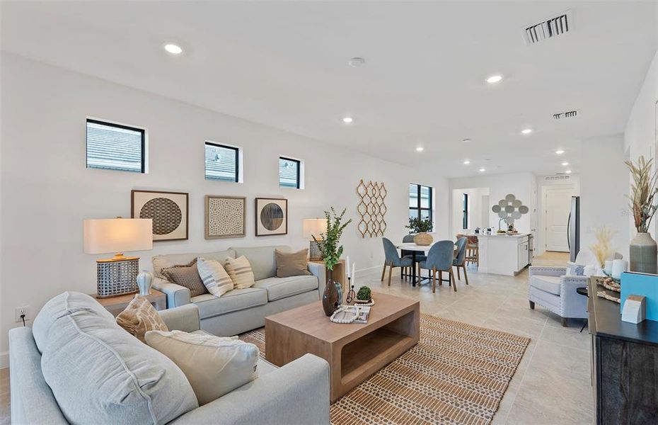 Furnished interior view inside a new home in Del Webb Catalina, Lakewood Ranch (Image 15). Furnished interior view inside a new home in Del Webb Catalina, Lakewood Ranch (Image 15).