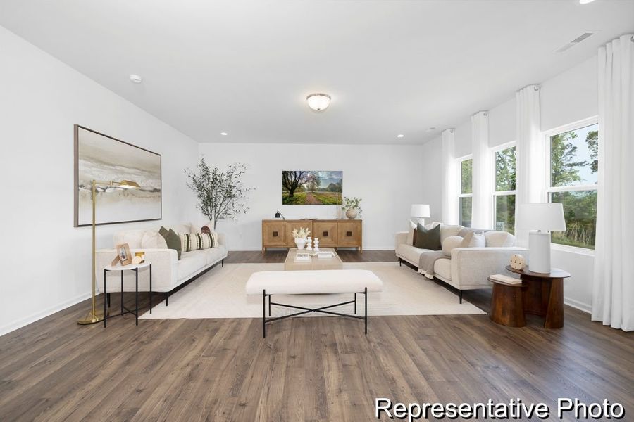 Furnished interior view inside a new home in Wheatfield Estates, Statesville (Image 9).
