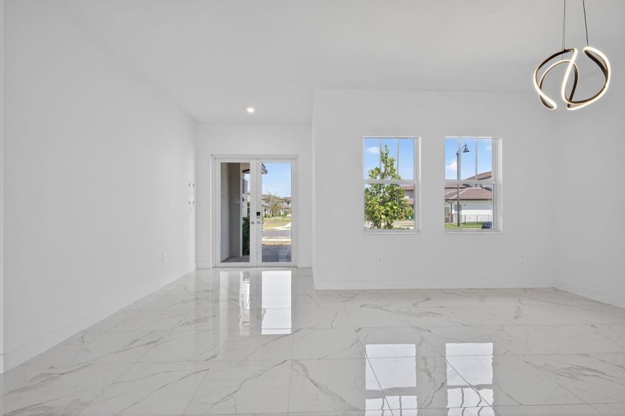 Furnished interior view inside a new home in , Davie (Image 12).