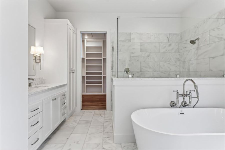 Separate vanities