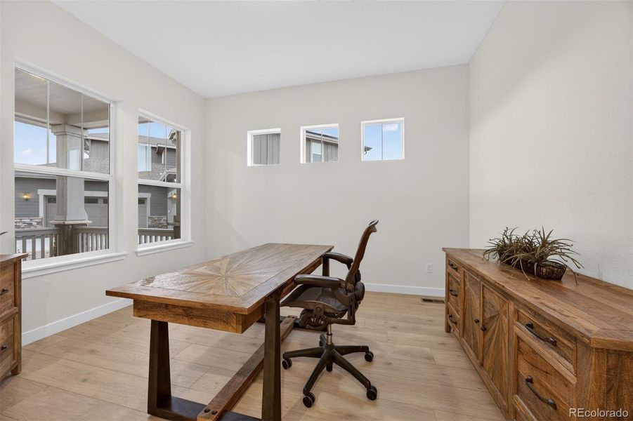 Office with double doors Office with double doors