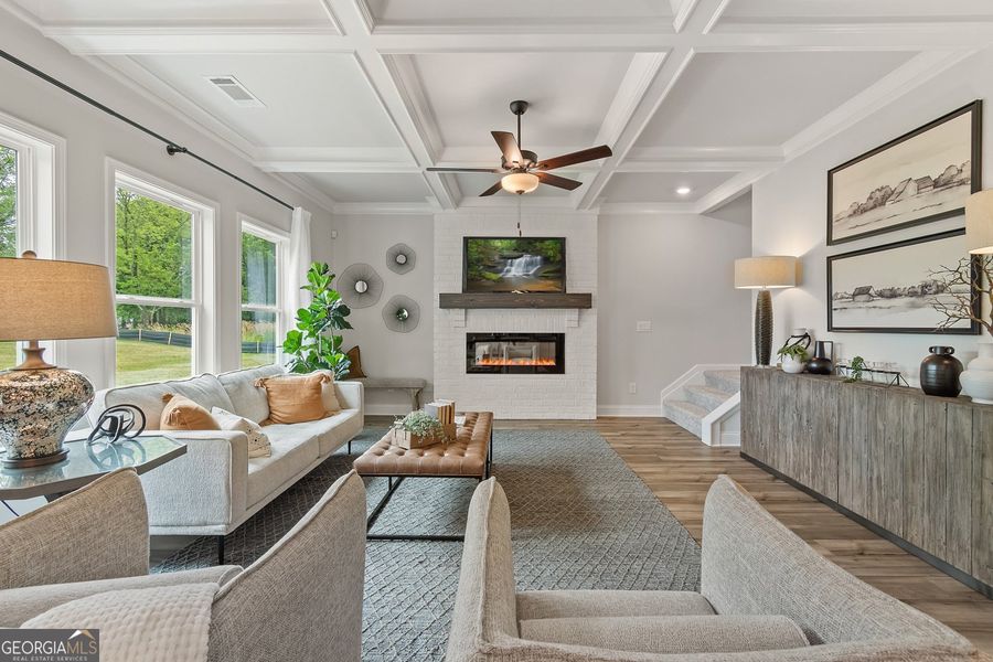 Furnished interior view inside a new home in Ponderosa Farms Manor, Gainesville (Image 8).