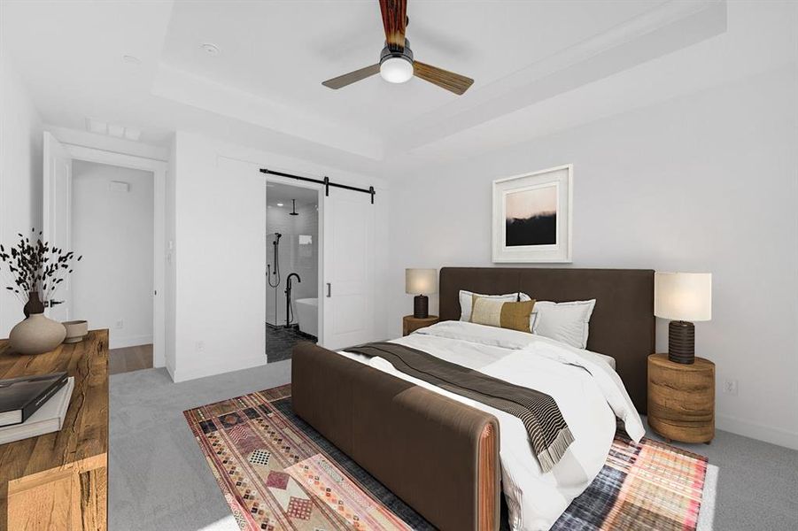 Furnished interior view inside a new home in Kreymer at the Park, Wylie (Image 10). Furnished interior view inside a new home in Kreymer at the Park, Wylie (Image 10).