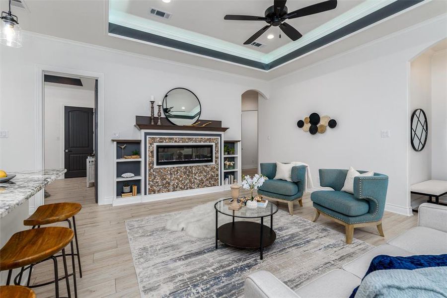 Furnished interior view inside a new home in , Trinidad (Image 5). Furnished interior view inside a new home in , Trinidad (Image 5).