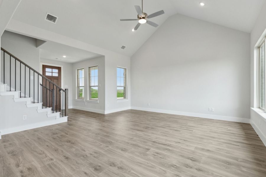 Representative unfurnished interior of a home built from the Yukon by Centre Living Homes in Ellis Ranch Estates, Waxahachie (Image 20). Representative unfurnished interior of a home built from the Yukon by Centre Living Homes in Ellis Ranch Estates, Waxahachie (Image 20).