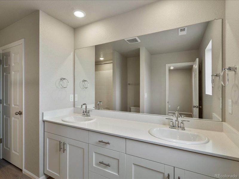 Furnished interior view inside a new home in Buffalo Highlands: The Canyon Collection, Commerce City (Image 8). Furnished interior view inside a new home in Buffalo Highlands: The Canyon Collection, Commerce City (Image 8).