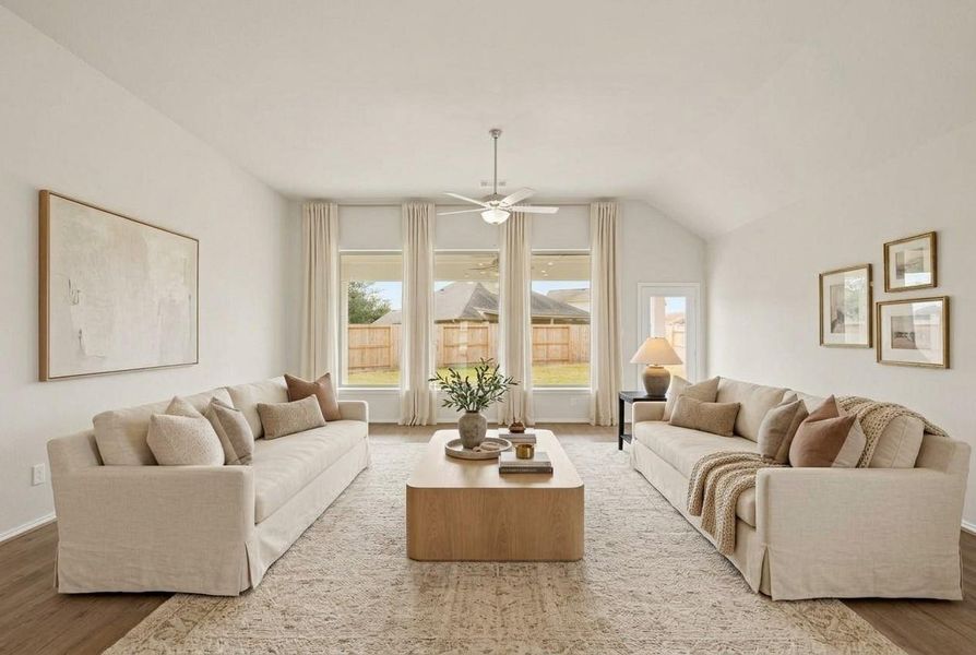 large living room staged large living room staged